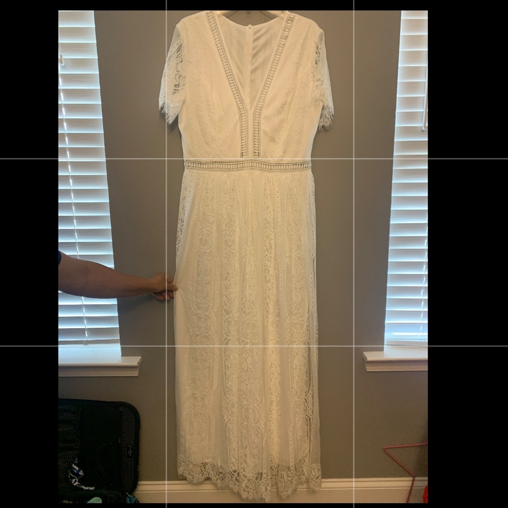 White lace dress